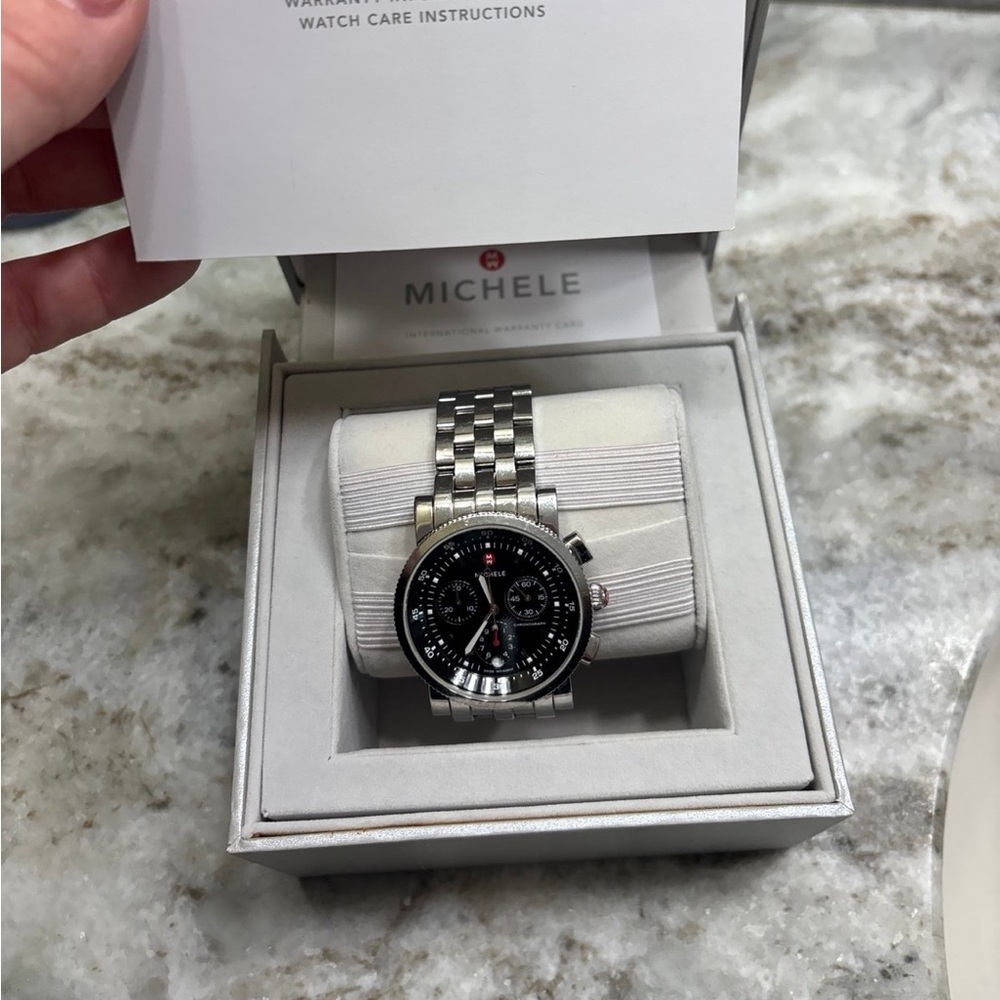 Michele Sport Sail Chronograph 38mm Ladies Watch, battery replaced. - Picture 6 of 10